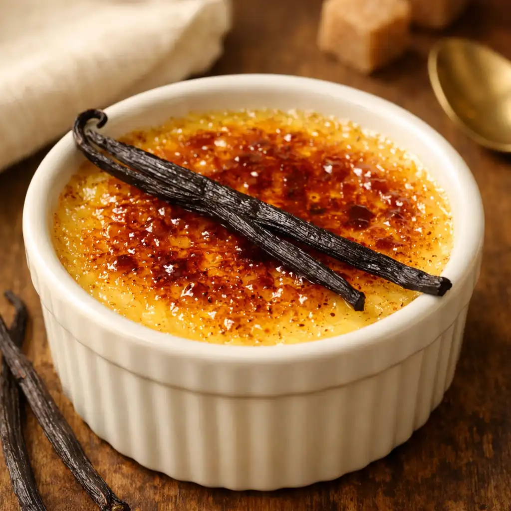 Crème brûlée à la vanille