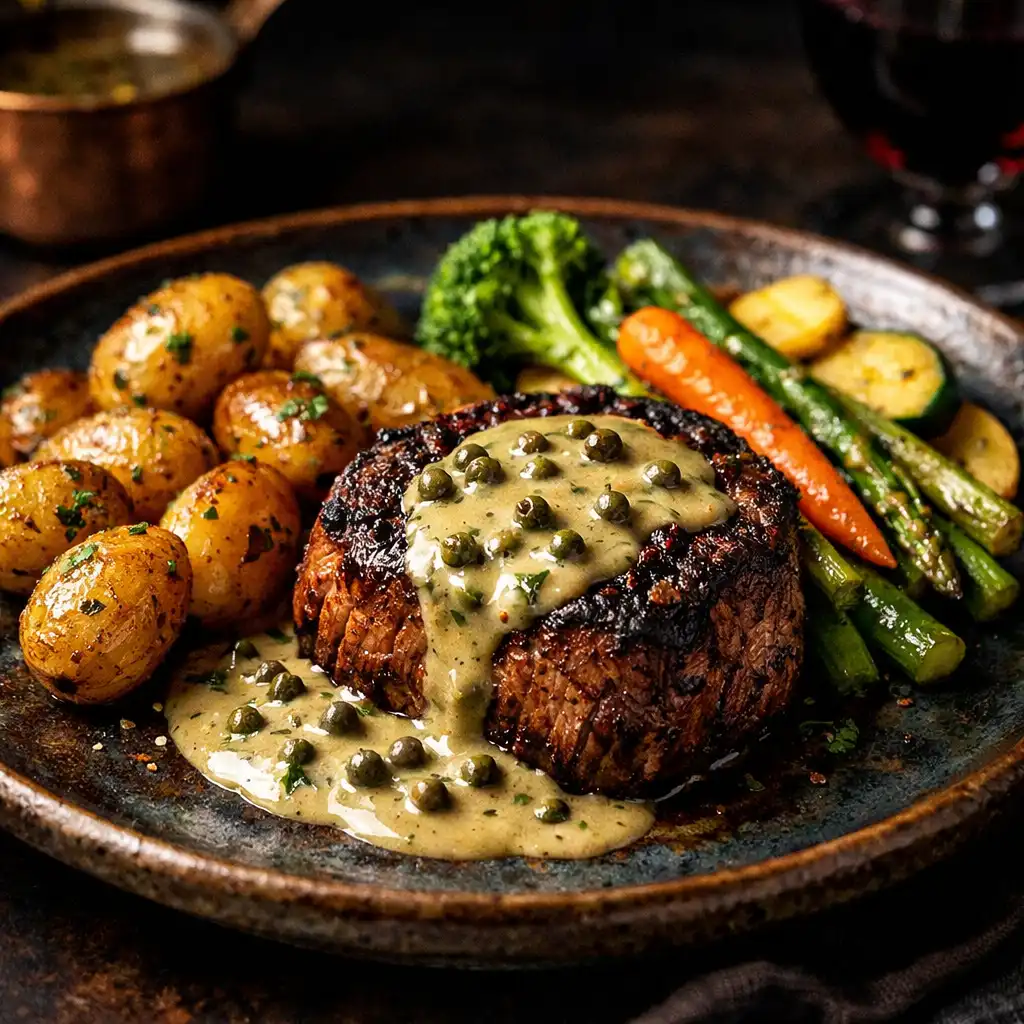 Filet de bœuf sauce au poivre
